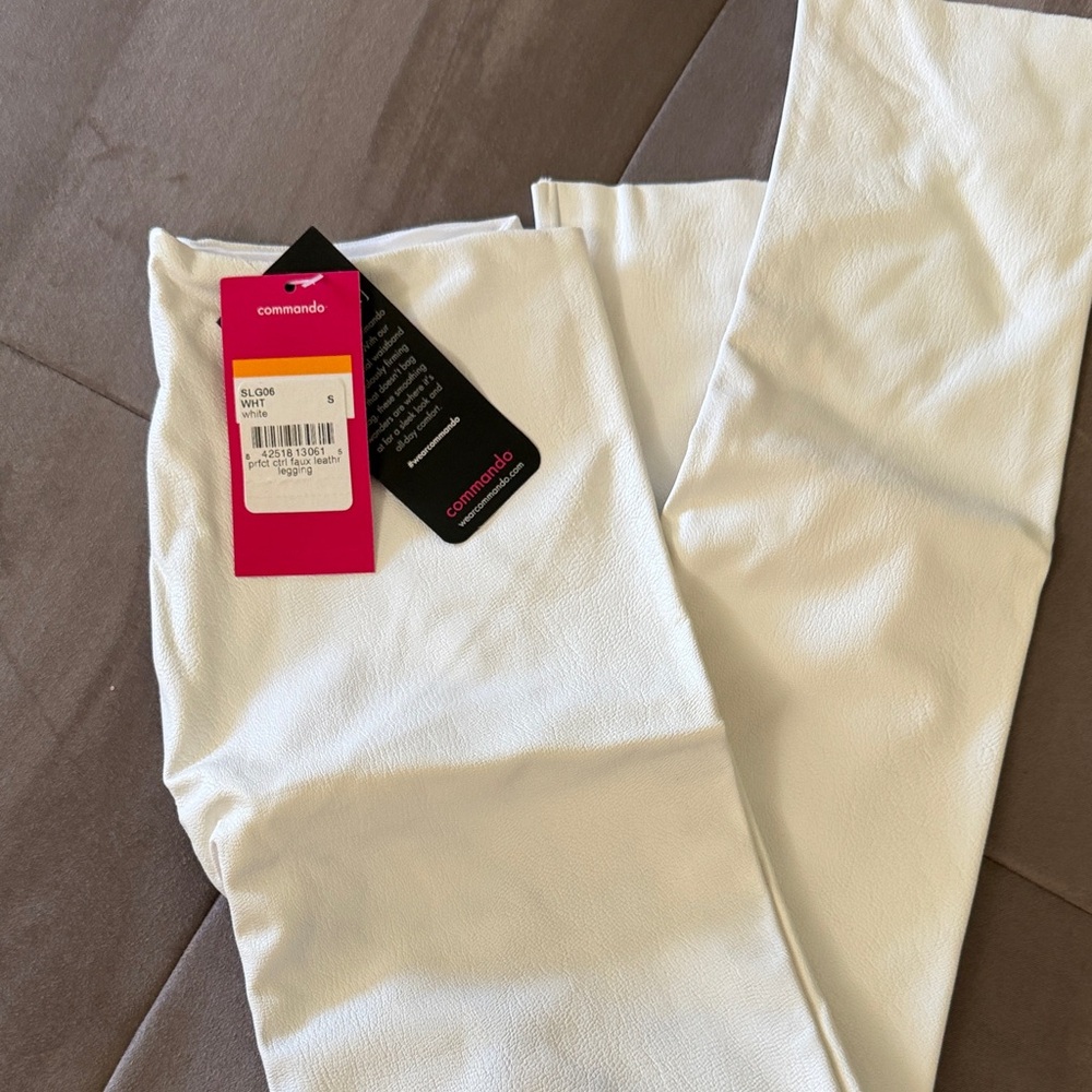 Commando Bright White Faux Leather Leggings